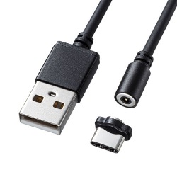 超小型Magnet脱着式USB TypeCケーブル 1m 写真1