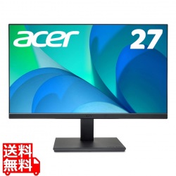(27型/3840×2160 4K UHD/HDMI 2.0×2、DisplayPort v1.2×1/ブラック/スピーカーあり/IPS/非光沢/HDMIケーブル付/3年保証) 写真1
