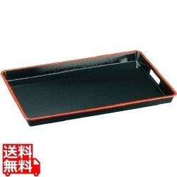 木目 脇取盆 SL 黒天朱 2尺 7-61-7 ABS樹脂 写真1