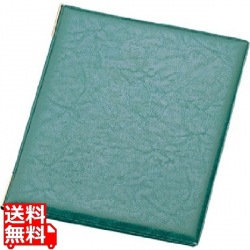 レザータッチメニューブック LB-401 大 グリーン 写真1