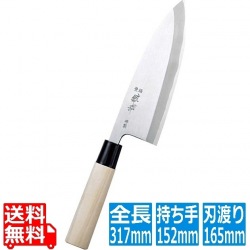 敏幸 改良霞 特製 出刃 16.5cm 写真1