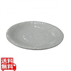 モダンホワイト 丸皿 8寸 写真1
