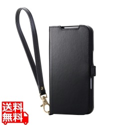 手帳型ケース 磁石付 耐衝撃 ハンドストラップ付 写真1