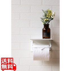 アイアントイレットペーパーホルダー【Abel(アベル)】シングル (ホワイト) 写真1