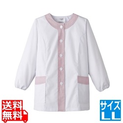 女性用デザイン白衣 長袖 FA-723LL 写真1