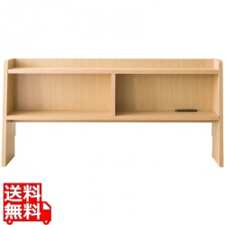 ヘッドボード 幅100 高さ50 HB-F1000 ナチュラル 宮武製作所 | 寝室 ベッド 収納 コンセント シンプル 写真1