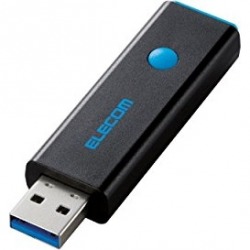 USBメモリー/USB3.0対応/プッシュ式/PSU/32GB/ブルー 写真1