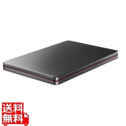 アイ・オー・データ機器 2TB ポータブルハードディスク 2TB USB3.2 Gen1(USB3.0)対応 Black×Red 「カクうす」 HDPX-UTSC2K 写真1