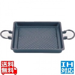 アサヒ 鉄焼肉プレート 角型 35cm ※IH対応(100V/200V) 写真1
