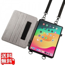 iPad Air 13インチ(M2/2024)用スタンド・ベルト付きケース 写真1