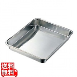 クローバー 18-8 浅型 角バット 10枚取 写真1