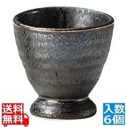 饗の器 足つきカップ KU0609BK(6ヶ入) 写真1