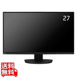 27型USB Type-C対応3辺狭額縁ワイド液晶ディスプレイ(黒色)/3840×2160/USB Type-C、DisplayPort、HDMI、ステレオミニジャック/ブラック/スピーカ：あり/〔5年保証〕 写真1