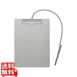 アルミクリップボード ペン付 AS-A4E-P タテ 写真1