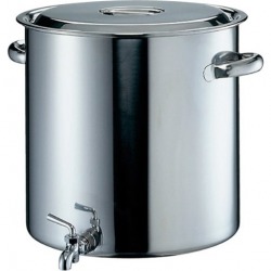 EBM 18-8 蛇口付寸胴鍋 目盛付 39cm(46L) 写真1