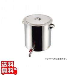 EBM 18-8 蛇口付寸胴鍋 目盛付 39cm(46L) 写真1