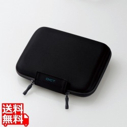 電子辞書ケース/2way/イヤホン・タッチペン・SDメモリ収納ポケット付/Lサイズ/ブラック 写真1