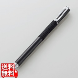 スマートフォン用タッチペン/2WAY/導電繊維タイプ/ディスクタイプ/ブラック 写真1