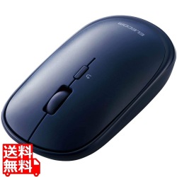 ワイヤレスマウス BlueLED Bluetooth 4ボタン 薄型 モバイルマウス 収納ポーチ付き 割り当て機能 ブルー 写真1