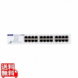 法人専用/Giga対応スイッチングHub/24ポート/金属筐体/磁石付き/電源内蔵モデル/ホワイト 写真1