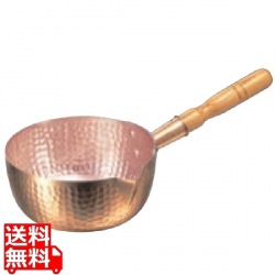 銅 打出 片口雪平鍋(内面錫引無)18cm 写真1