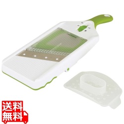 KK 可変式スライサー&千切り器(3段階厚み調節付き)DH8024 写真1