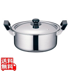 TKG ステンレス プラ柄 実用鍋 39cm 写真1