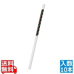 PBTリユース プラストロー(10本入) 市松 黒 写真1