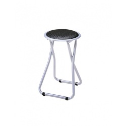 折り畳みスツール ブラック 写真1