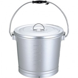 アルミ一重汁食缶6L(にぎり1ヶ付) 写真1