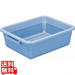 トンボ 水切篭セット(中篭・水槽) No.0 ブルー 写真1