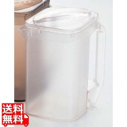 BK ポリカーボネイト ウォーターポット 角型 2.1L クリア 写真1