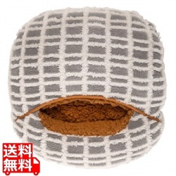 ボアチェック-フットインクッション グレー 写真1