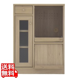 キッチンボード 食器棚 ロータイプ キッチン収納 作業台 コンパクト スリム 省スペース 隙間 幅60 高さ82 スライド 収納 引出し収納 ＜ムスタレンジボード＞ 写真1