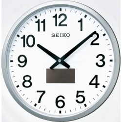 ハイブリッドソーラー電波掛時計(銀メタ) SF242S 写真1