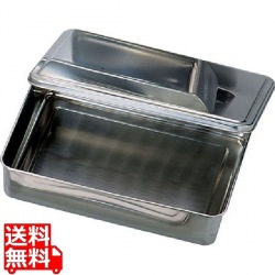 SA18-8調味料入蓋付バット 4角型 写真1
