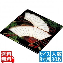 プラ容器 飛鳥用蓋 扇 8寸用(30枚入) 写真1
