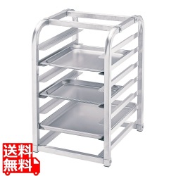 アルミシートパン用カウンタートップラック ハーフ PR007C(7段) 写真1