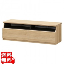 テレビ台 白井産業 テレビボード ローボード 42から50V型対応 収納 AV収納 ゲーム収納 引出 約幅120cm 高さ40cm ナチュラルブラウン ティレスタ3 TL3-4012HNA 写真1