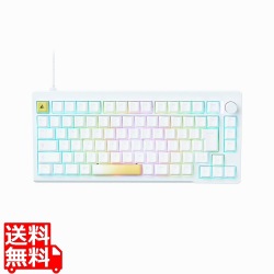 プリンストン UPトリガー対応 CNCフルアルミ 75%ゲーミングキーボード(ホワイト) オリジナル磁気スイッチ UP-MKGA75MTL-RT-J/W 写真1