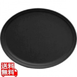 ノンスリップトレイ 小判 2500CT(110)ブラック 写真1