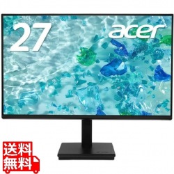 Acer Vero V7シリーズ(27型/1920×1080/HDMI、VGA/ブラック/スピーカーなし/ゼロフレーム/IPS/非光沢/HDMIケーブル付/センドバック3年保証/サステナブルモデル) 写真1