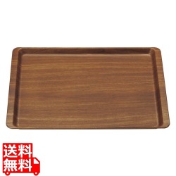 木目調ABSトレー(長角盆)濃木目 NS M44-371 写真1