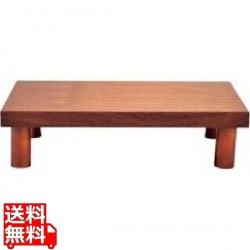 木製 システム ディスプレイスタンド ロータイプ ブラウン 写真1