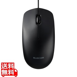 マウス/有線/Type-C/Lサイズ/3ボタン/左右対称/ブラック 写真1