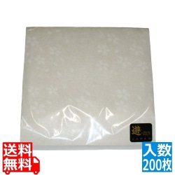 クリア懐敷 さくら (200枚入)CS-180 無蛍光和紙 写真1