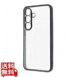 Galaxy S25 LS 精密設計カメラ保護衝撃BPメタTPUソフトケース /BK 写真1