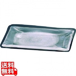 硝子和食器 白雪1 長角大皿 写真1