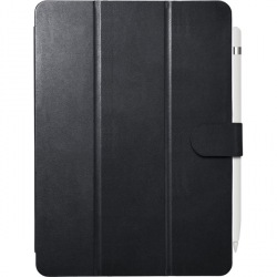 iPad 10.2用3アングルレザーケース ブラック 写真1