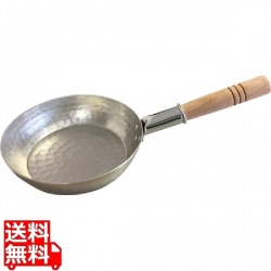 アルミ浅型雪平鍋18cm横手木柄付 写真1